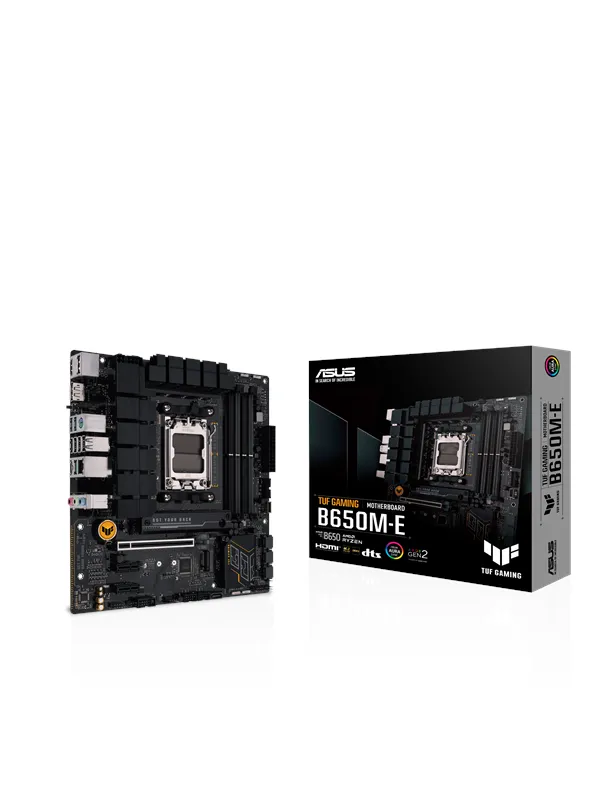 ASUS TUF GAMING B650M-E Hovedkort - AMD B650 - AMD AM5 socket - DDR5 RAM - Micro-ATX