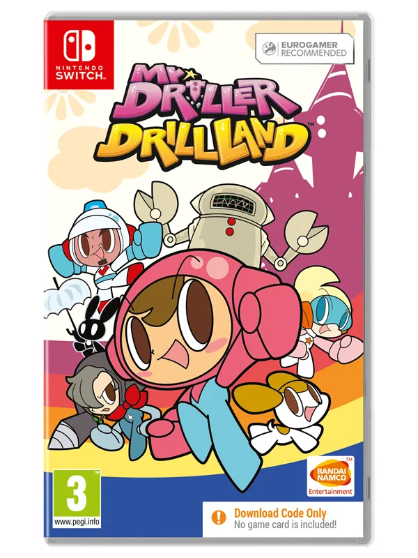 Mr. Driller: Drill Land (Code in a Box) - Nintendo Switch - Puslespill