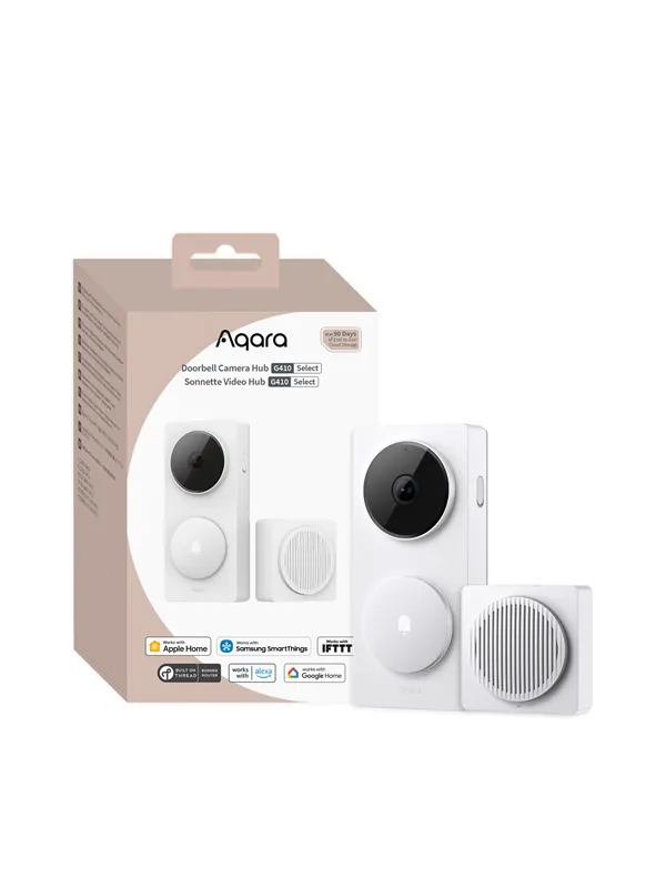 Aqara Doorbell Camera Hub G410 Select, Hvit