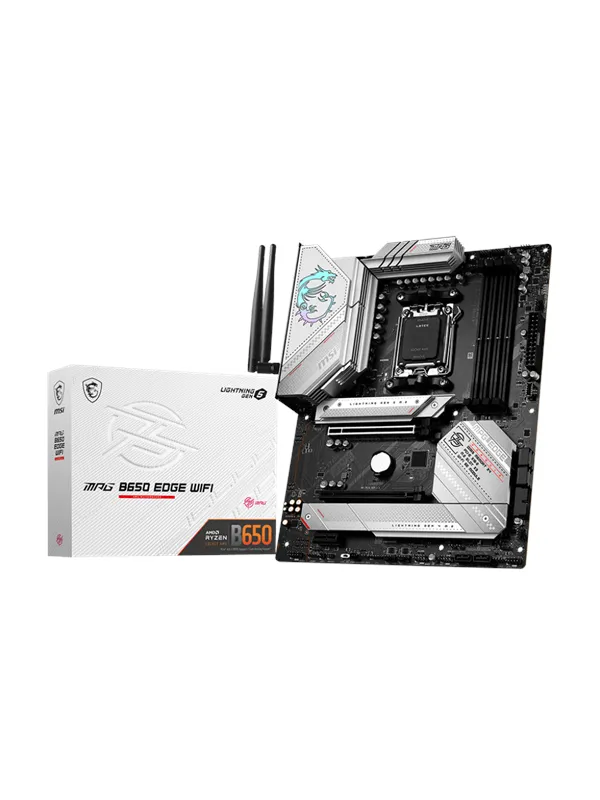 MSI MPG B650 EDGE WIFI Hovedkort - AMD B650 - AMD AM5 socket - DDR5 RAM - ATX