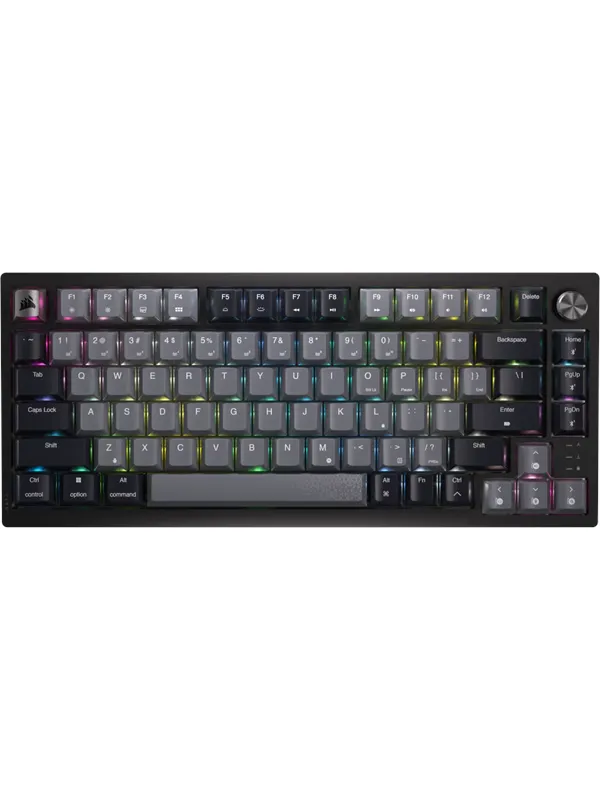 Corsair K65 Plus Wireless 75% - MLX Red - Gamingtastatur - Uten numpad - Engelsk (USA) - Svart