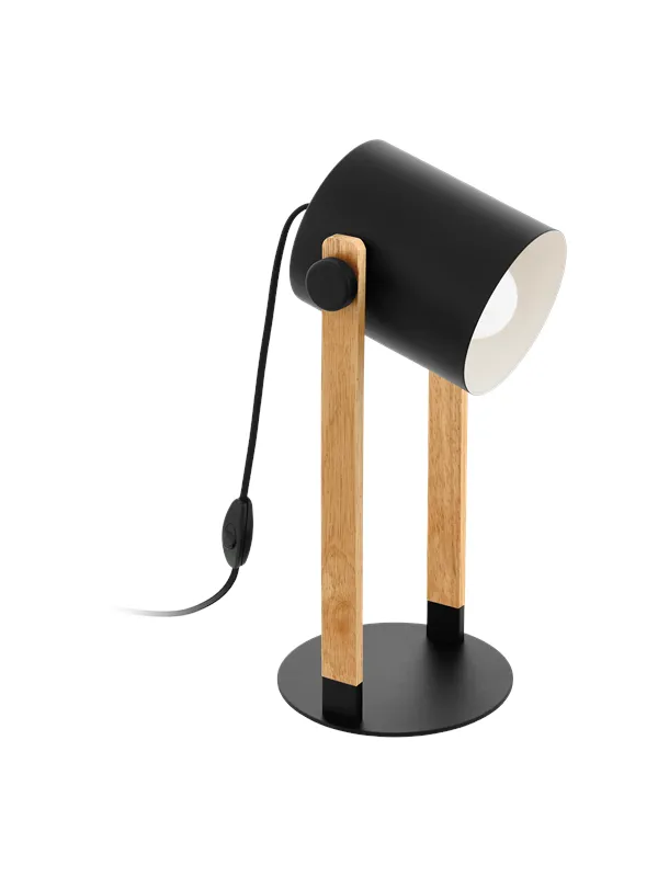 EGLO HORNWOOD table lamp black/brown
