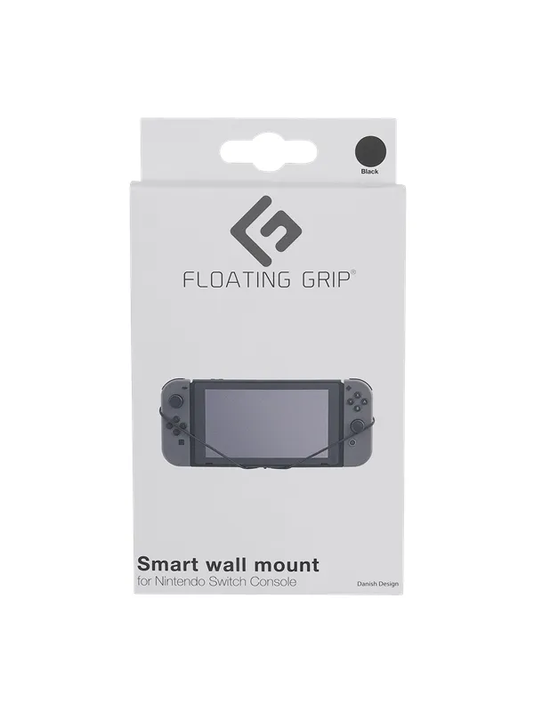 Floating Grip Nintendo Switch Console Wall Mount - Black - Miscellaneous Tilbehør til spillkonsoll - Nintendo Switch
