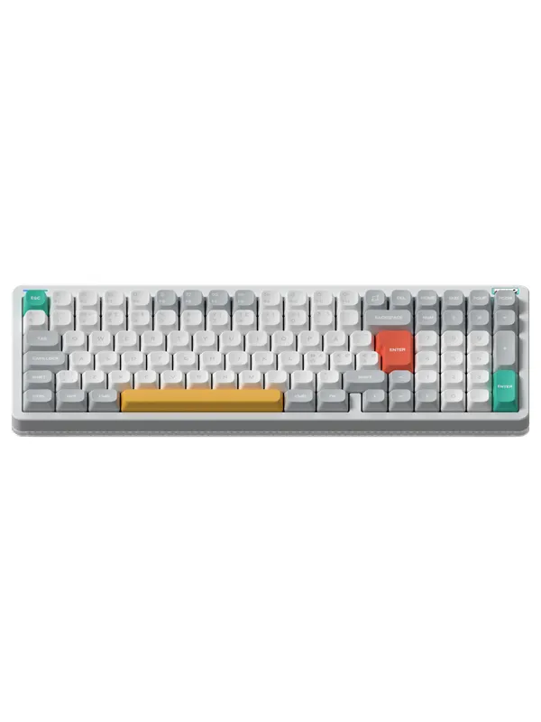 NuPhy Halo96 V2 Ionic White - Lemon - Gamingtastatur - Nordisk - Hvit