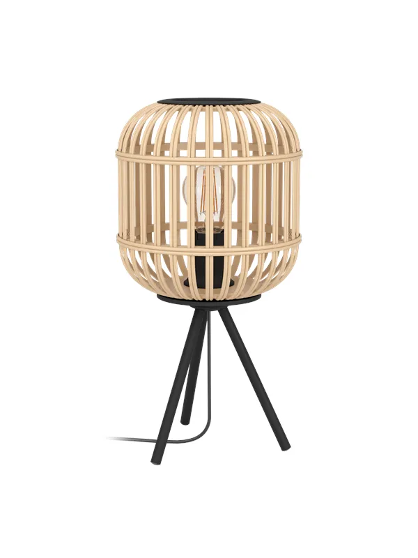 EGLO BORDESLEY table lamp black/wood