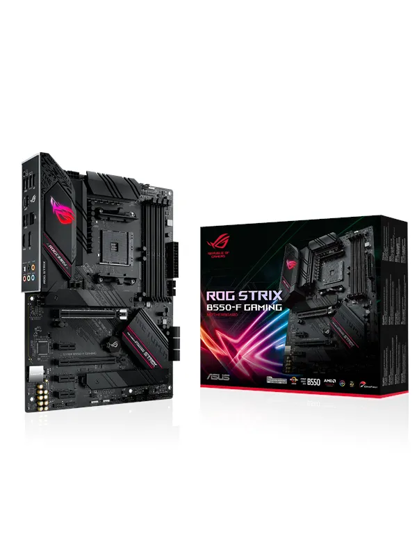 ASUS ROG STRIX B550-F GAMING Hovedkort - AMD B550 - AMD AM4 socket - DDR4 RAM - ATX