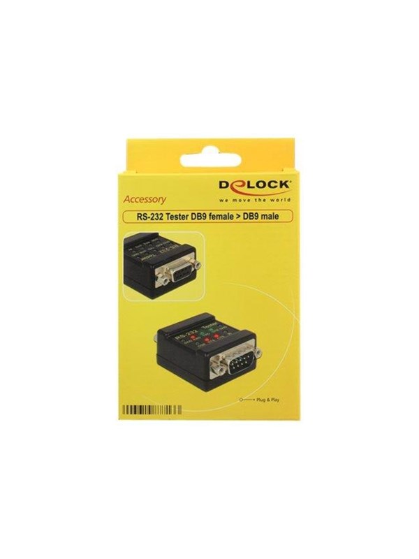 DeLOCK RS-232 Tester DB9 female > DB9 male