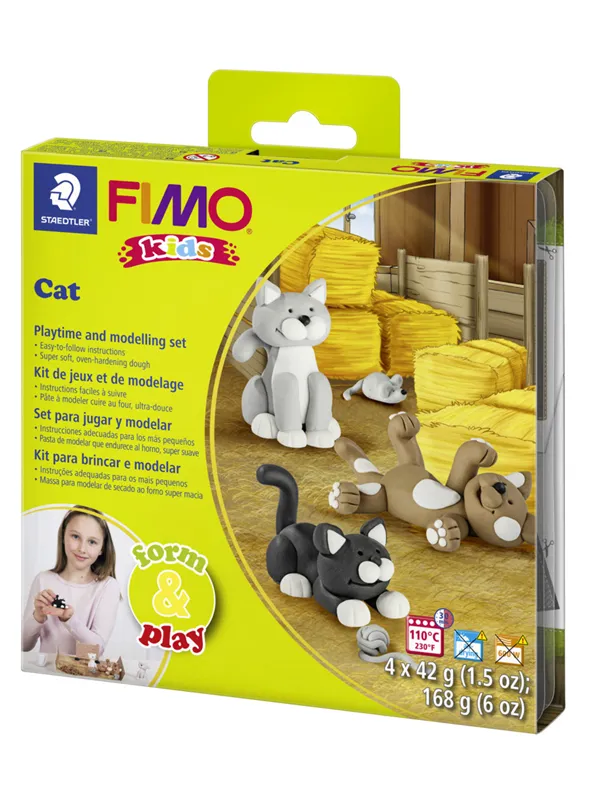 Staedtler Set Mod. clay FIMO kids F&P Cat