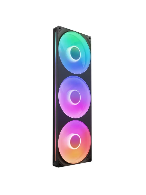 NZXT F420RGB Core (single frame 420mm fan) - Black - Kabinettvifte - 420mm - Svart med RGB LED-lys - 34 dBA