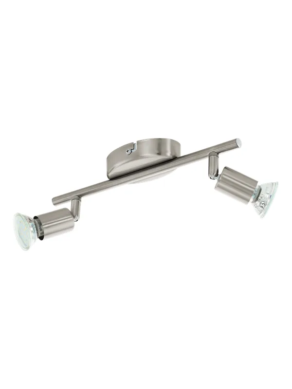 EGLO BUZZ LED spot rail 2L brushed steel