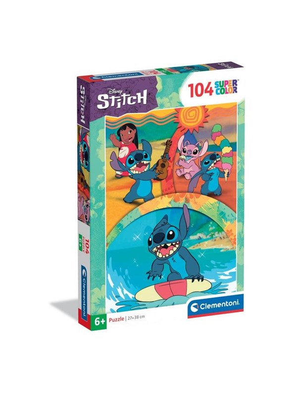 Clementoni Disney Stitch Super Colour Puzzle (104)