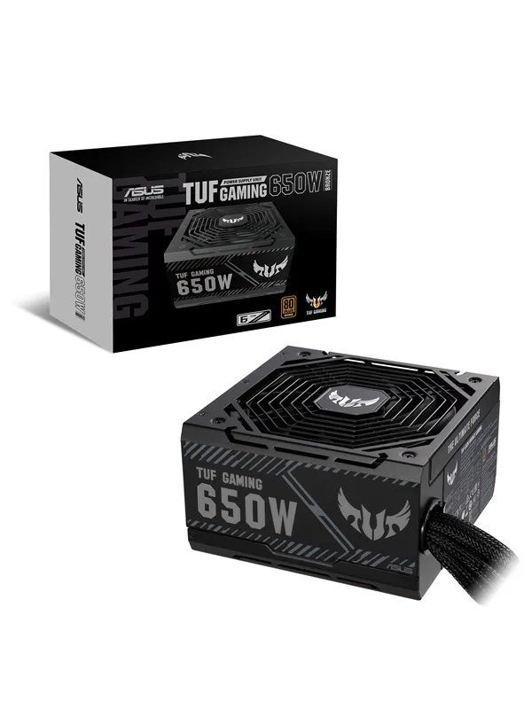 ASUS TUF GAMING 650B Strømforsyning (PSU) - 650 Watt - 135 mm - ATX - 80 Plus Bronze sertifisert