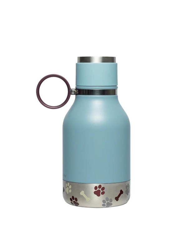 ASOBU Stainless Steel Dog Bowl Bottle Blue 975ml