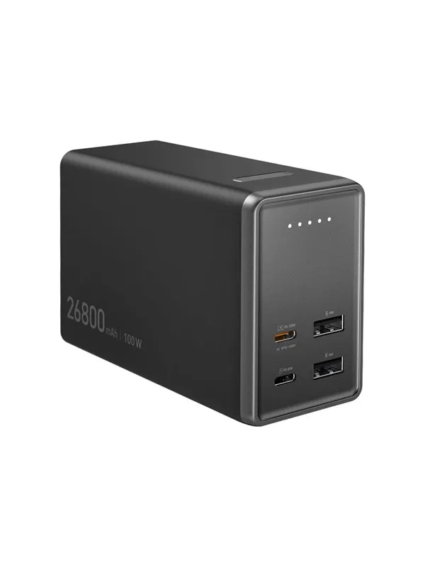 j5create 26800mAh 4-Port Powerbank Nødlader - Svart - 26800 mAh