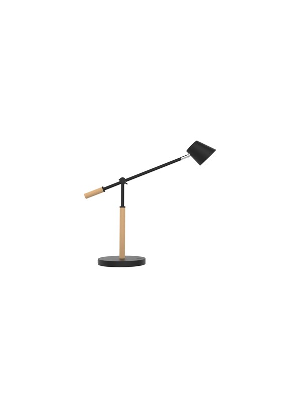 Unilux Vicky LED lampe, svart/tre