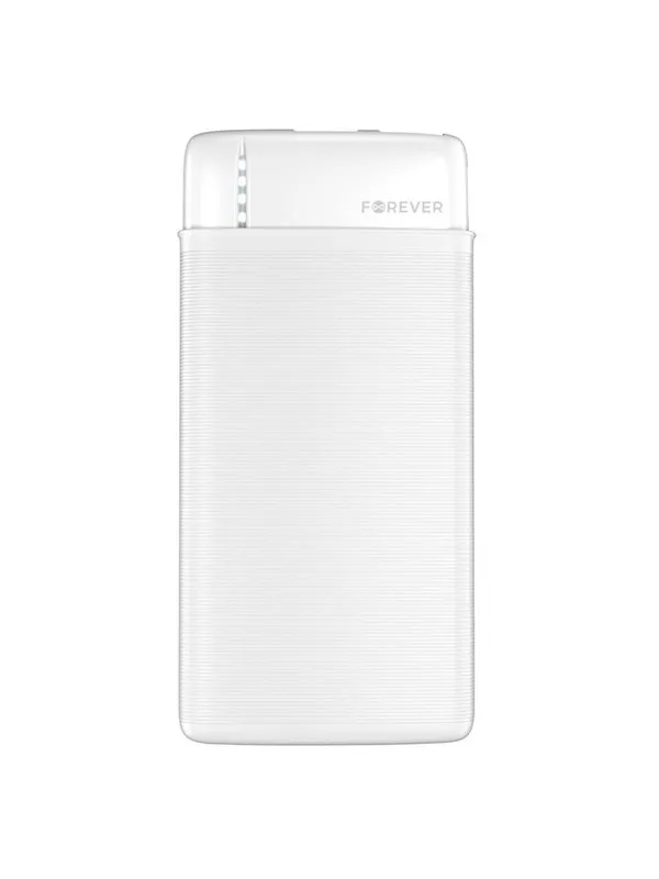 Forever TB-100M 10.000 mAh Powerbank White Nødlader - Hvit - 10000 mAh