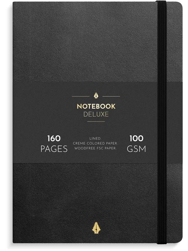 Burde Notebook Deluxe A5 black