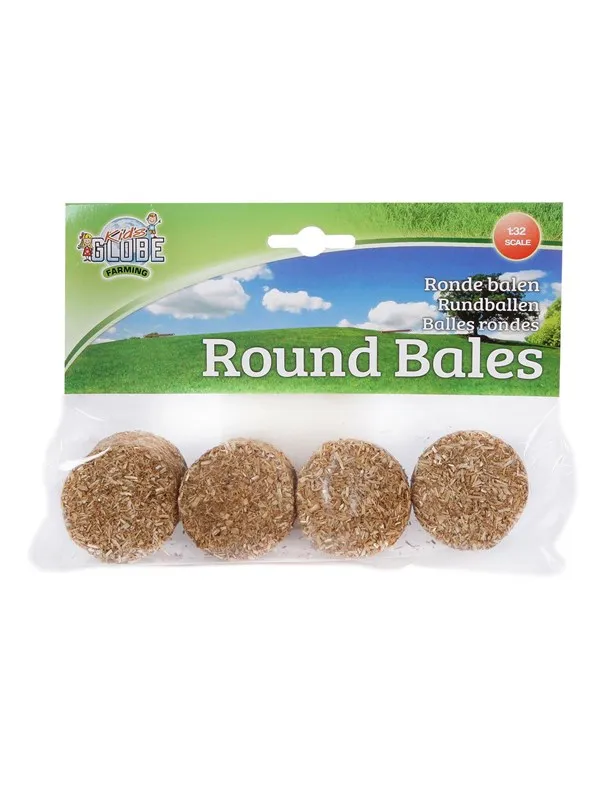 Kids Globe Round Bales 1:32 4pcs.