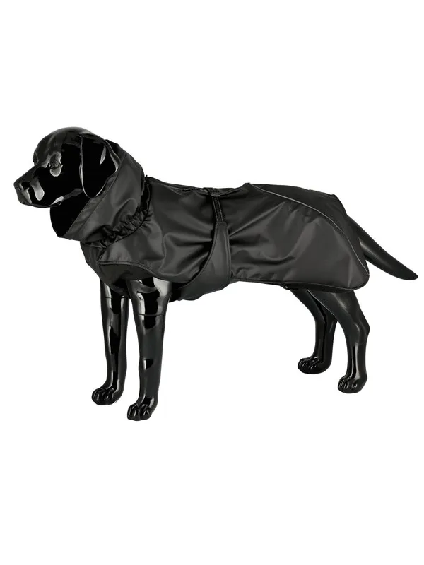 Dogman Dog Raincoat Aqua Black 45cm