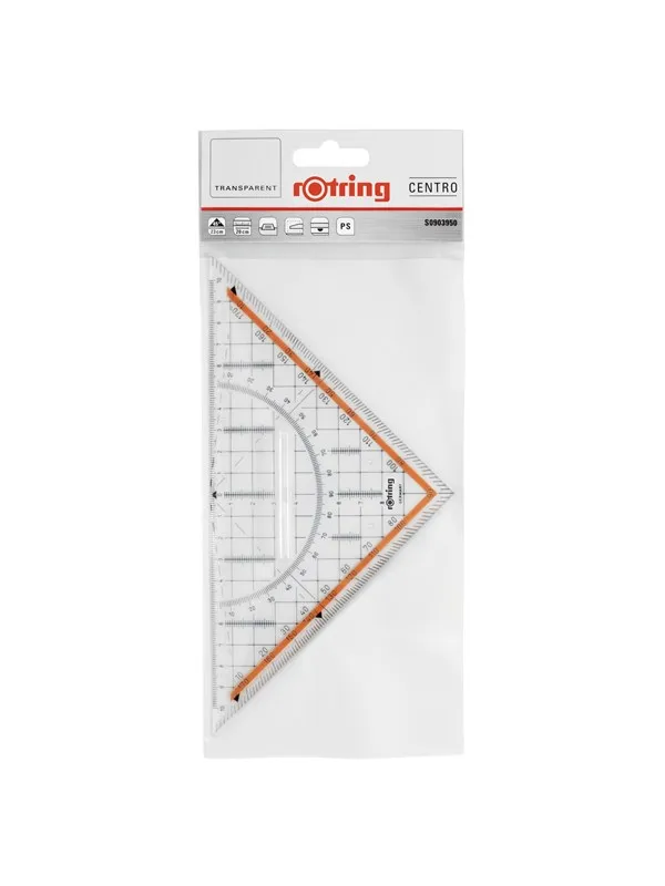 Rotring Centro Large Geometry Set Square with Handle 23cm