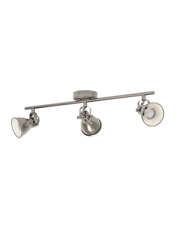 EGLO SERAS spot rail 3L antique nickel/cream