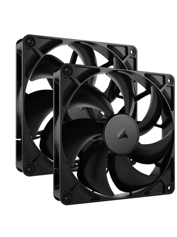 Corsair RS140 - dual-pack - Kabinettvifte - 140mm - Svart - 36 dBA