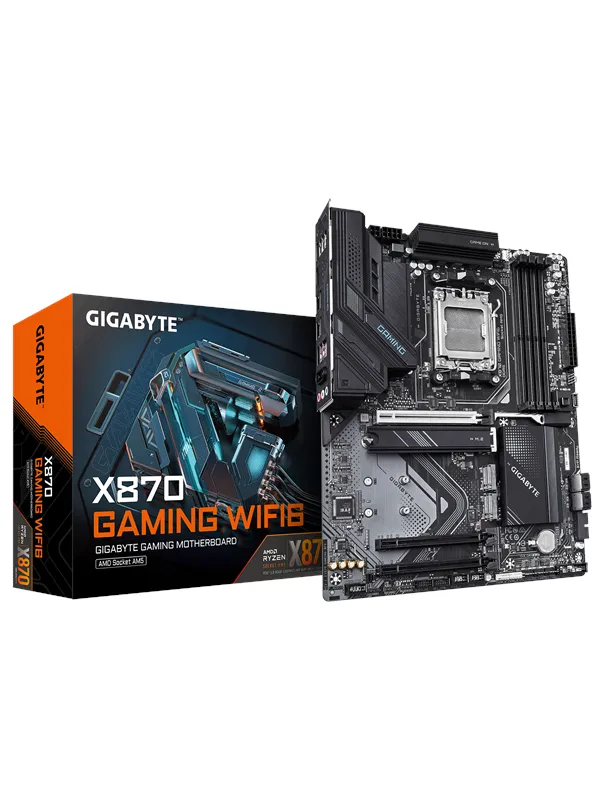GIGABYTE X870 GAMING WIFI6 Hovedkort - AMD X870 - AMD AM5 socket - DDR5 RAM - ATX
