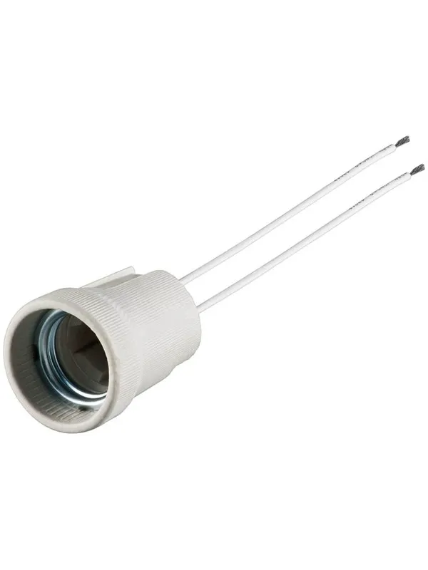 Pro E27 lamp holder / base / socket with twin cable