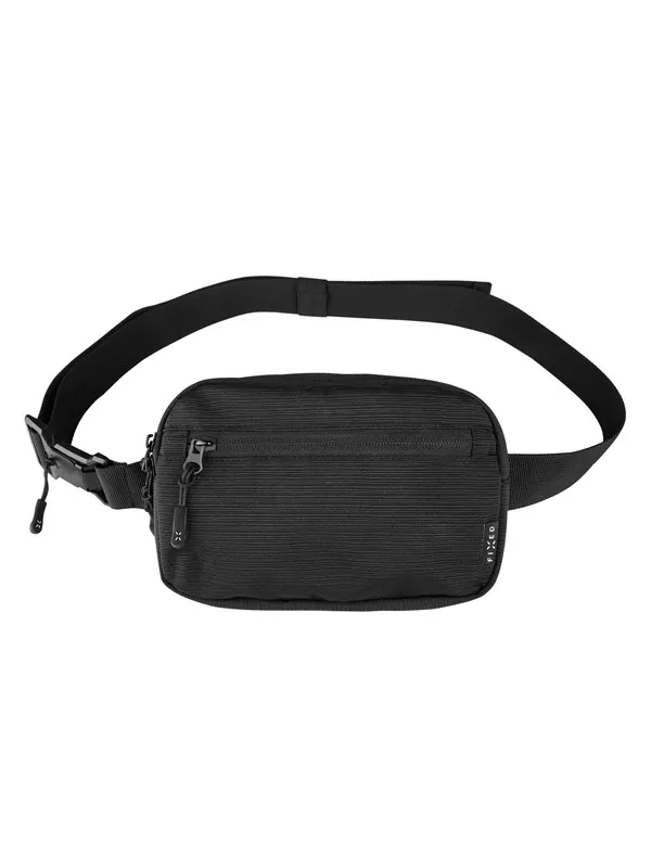 FIXED Waist Pouch with Pockets Camino Belt Black
