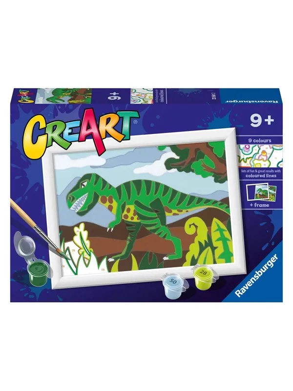 Ravensburger CreArt Painting by Numbers - Wandering Dinosaur