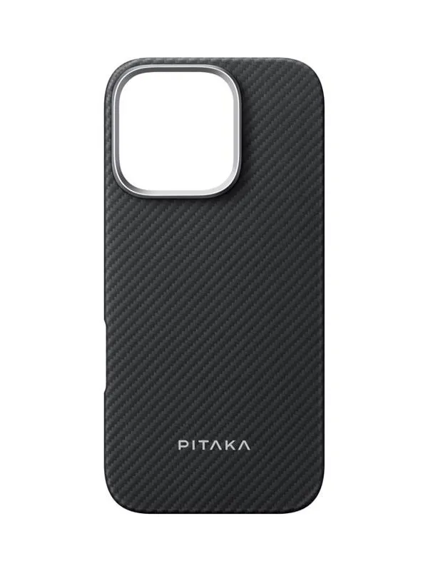 PITAKA Ultra-Slim Case Black/Grey Twill - iPhone 16 Pro Max