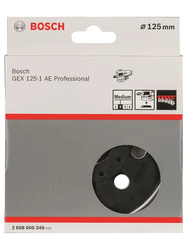 Bosch Slipetallerken Medium, 125 mm