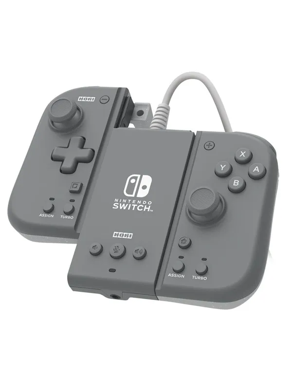 HORI Split Pad Compact Attachment Set (Slate Grey) - Wired Controller - Nintendo Switch