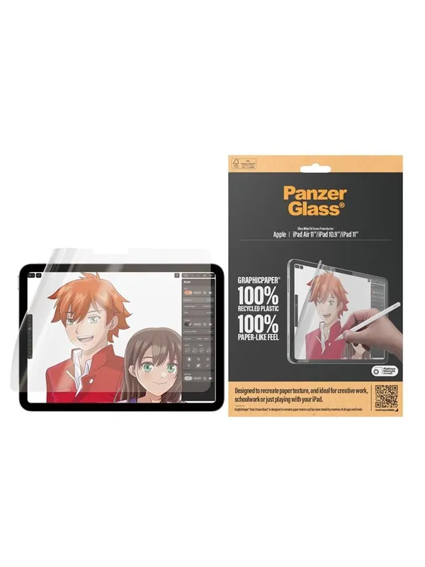 PanzerGlass GraphicPaper® Screen Protector iPad Air 11'' (2024-2026) | iPad 11'' (2025-2026) | iPad 10.9'' (2022) | Ultra-Wide Fit