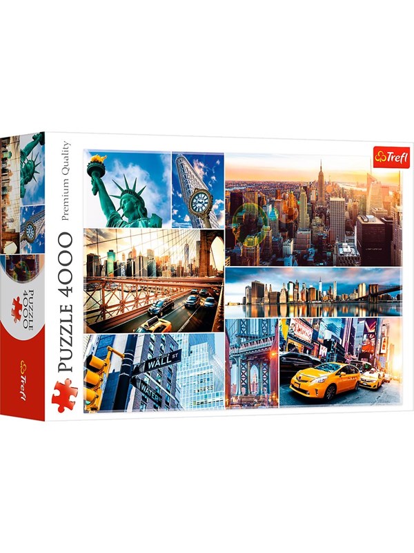 Trefl Puzzle - New York - collage (4000 pieces) Gulv