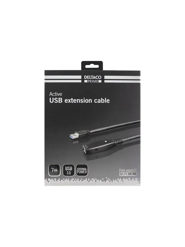 Deltaco USB3-1004 - USB extension cable - USB Type A to USB Type A - 7 m