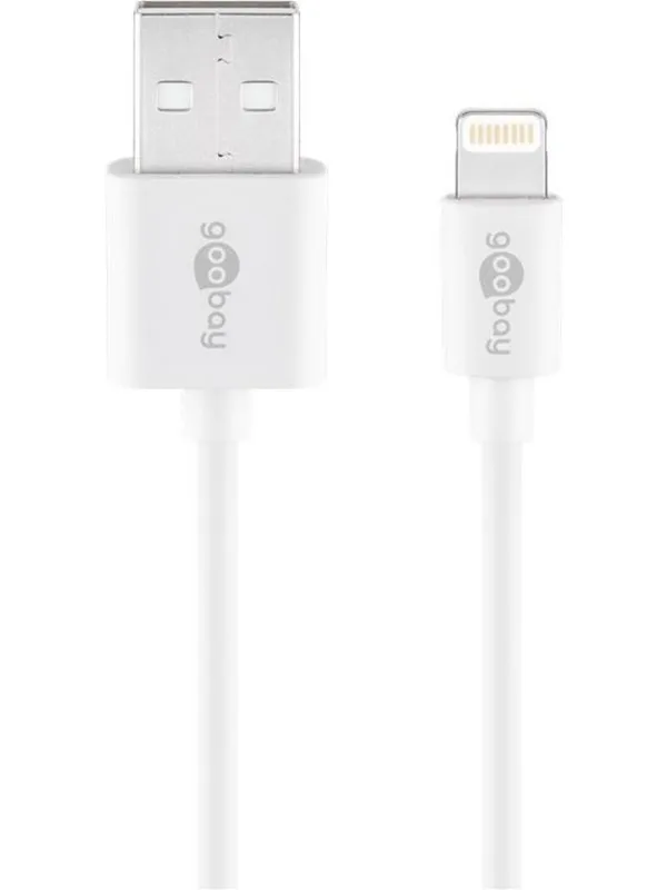 Pro USB-A <-> Lightning - Hvit - 0.5m
