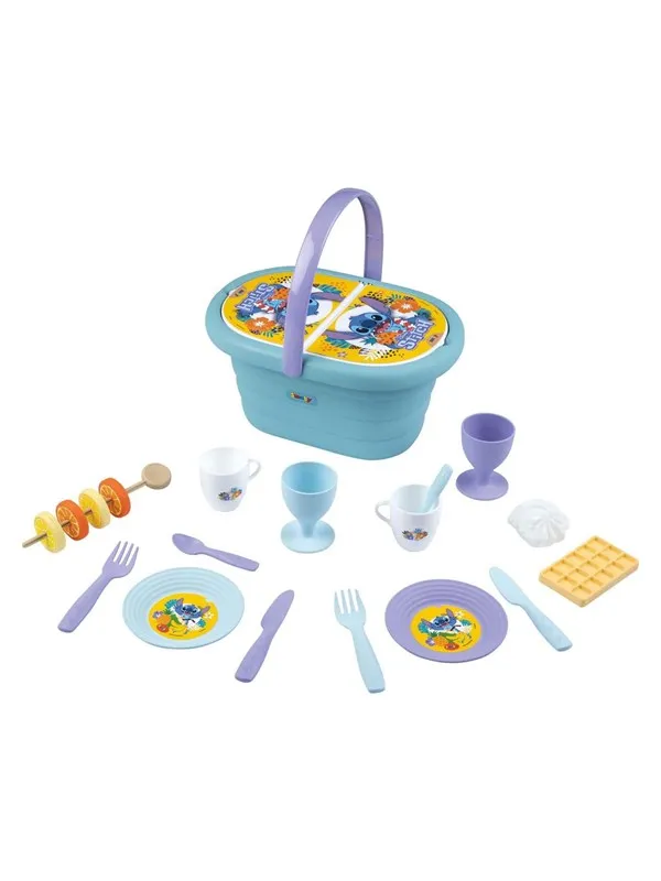 Smoby Stitch Picnic Basket with Accessories 19pcs