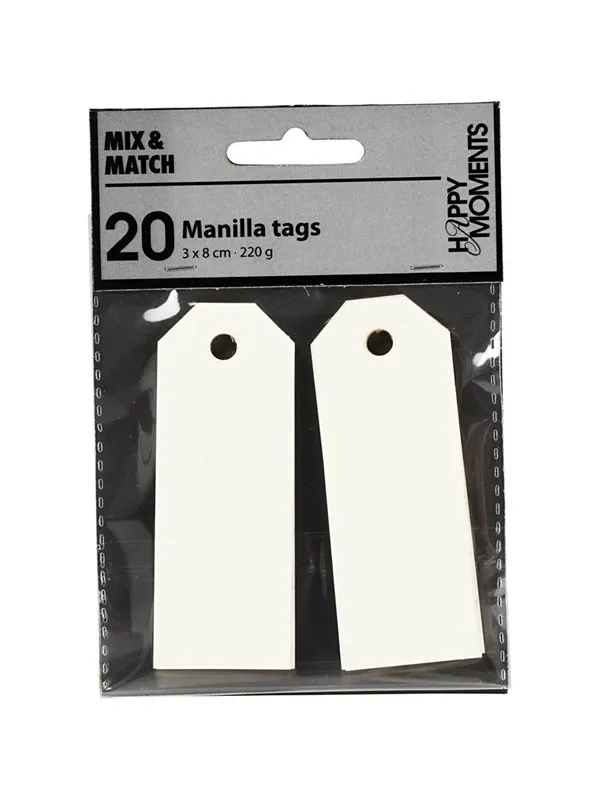Creativ Company - Manila Labels Off-white 20 pcs.