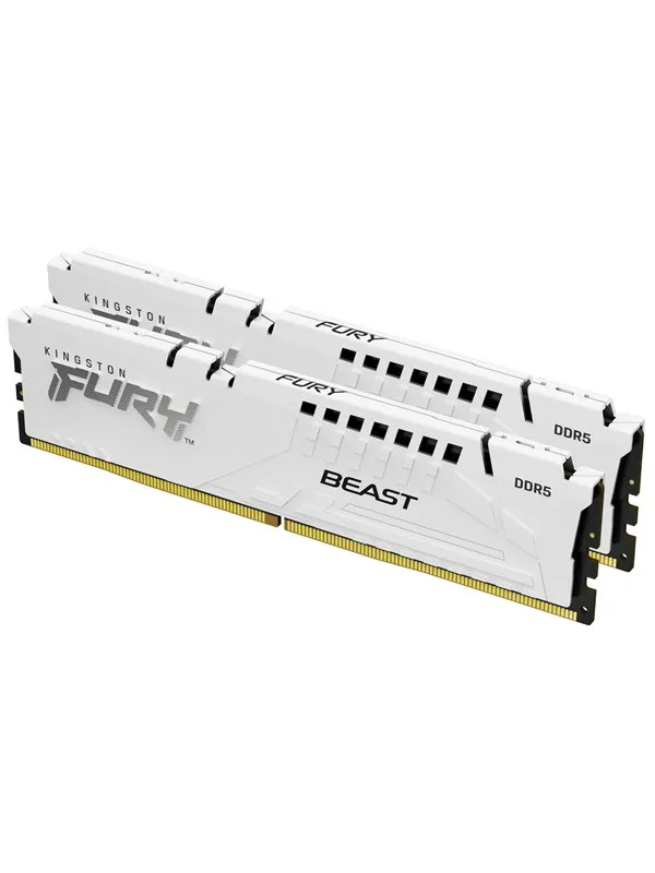 Kingston FURY Beast DDR5-5600 - 32GB - CL36 - Dual Channel (2 pcs) - AMD EXPO & Intel XMP - Hvit