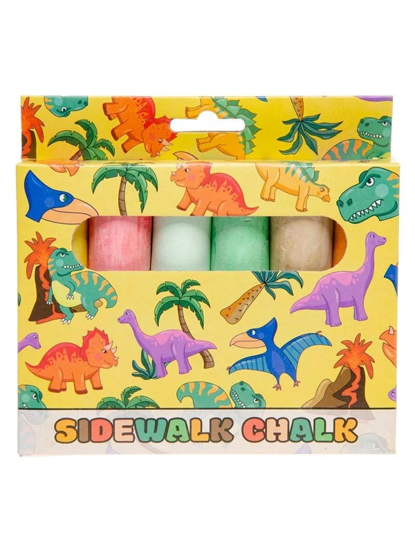LG-Imports Sidewalk Chalk Dinosaur 6 pcs.