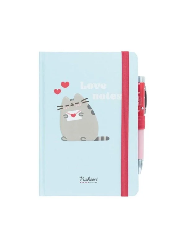 Pusheen - Notebook + pen flashlight from the Purrfect Love collection