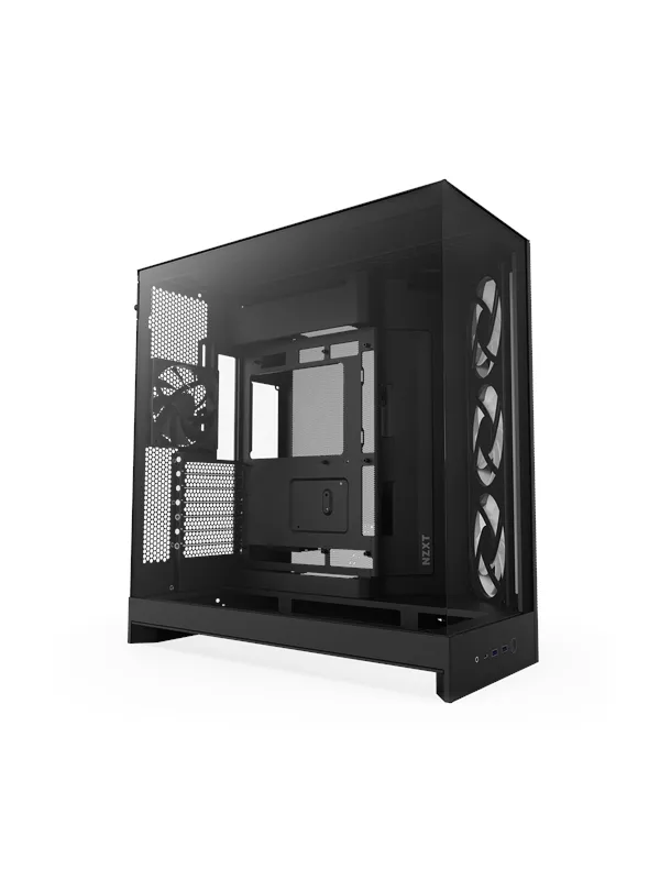 NZXT H9 Flow RGB (2025) - All Black - Kabinett - Miditower - Svart