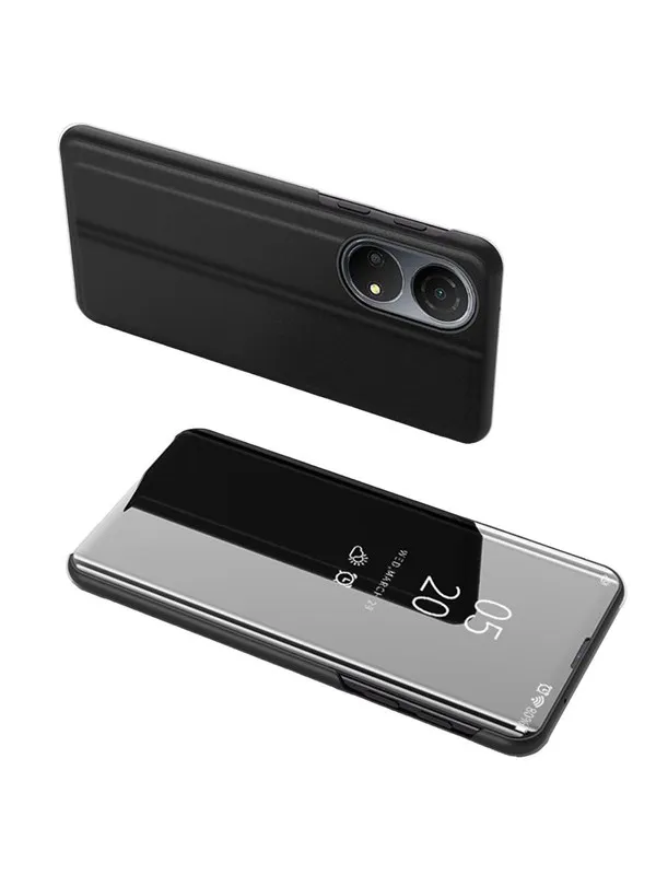 Hurtel Clear View Case for Honor X7 / Honor Play 30 Plus flip Cover Black