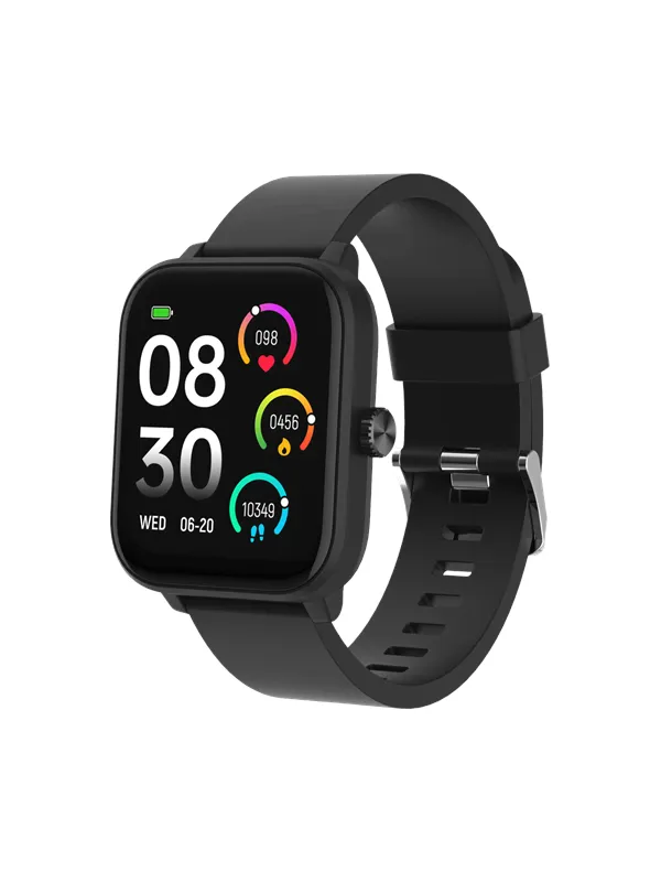 DENVER SWG-155B BLACK - GPS Smart Watch with Heart Rate Blood oxygen sensor & call function