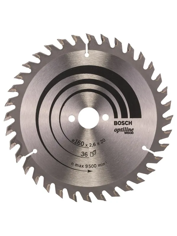 Bosch Sirkelsagblad Optiline Wood 160 x 20/16 x 2,6 mm, 36