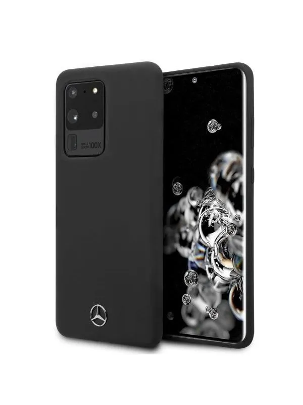 Mercedes Silicone Line Case for Samsung Galaxy S20 Ultra - Black
