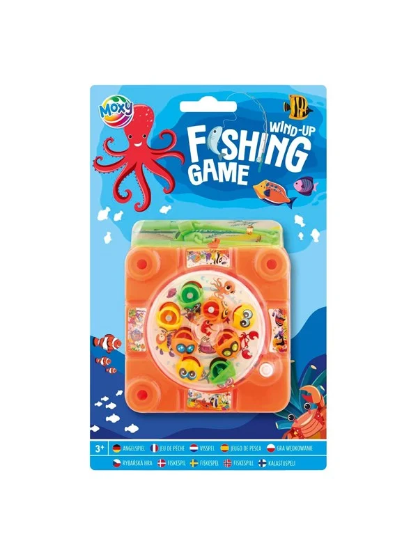 Creative Craft Group - Wind-up Fishing Game Orange