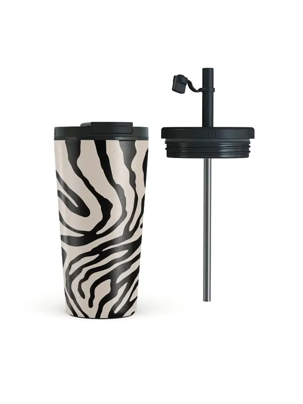 Burga Imperial - Travel Mug 500ml with Flap & Straw Set