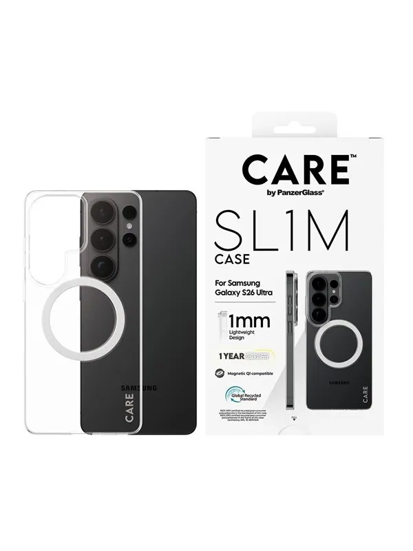 CARE by PanzerGlass SL1M Case Transparent Samsung Galaxy S26 Ultra